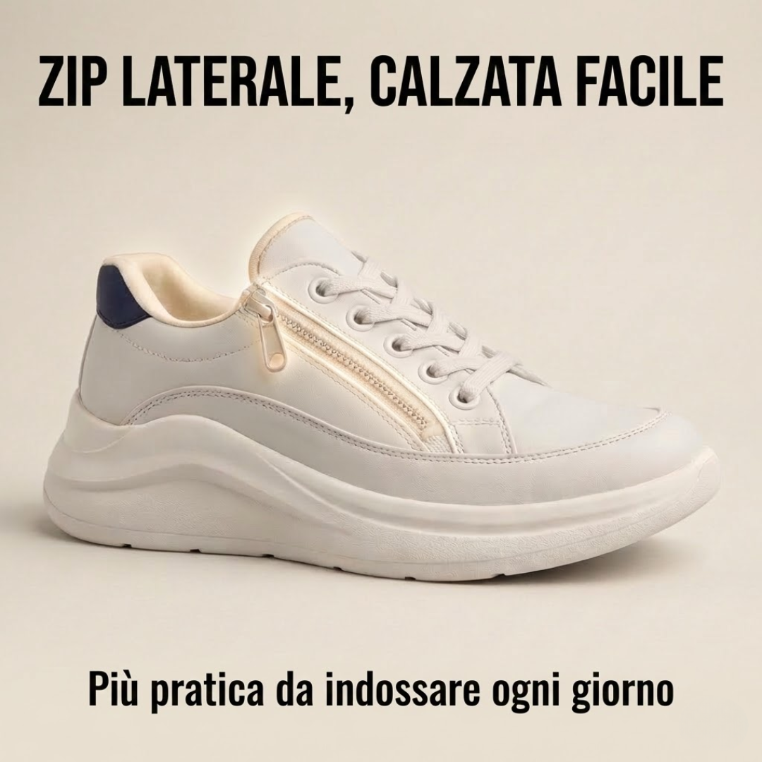 Zip laterale, calzata facile